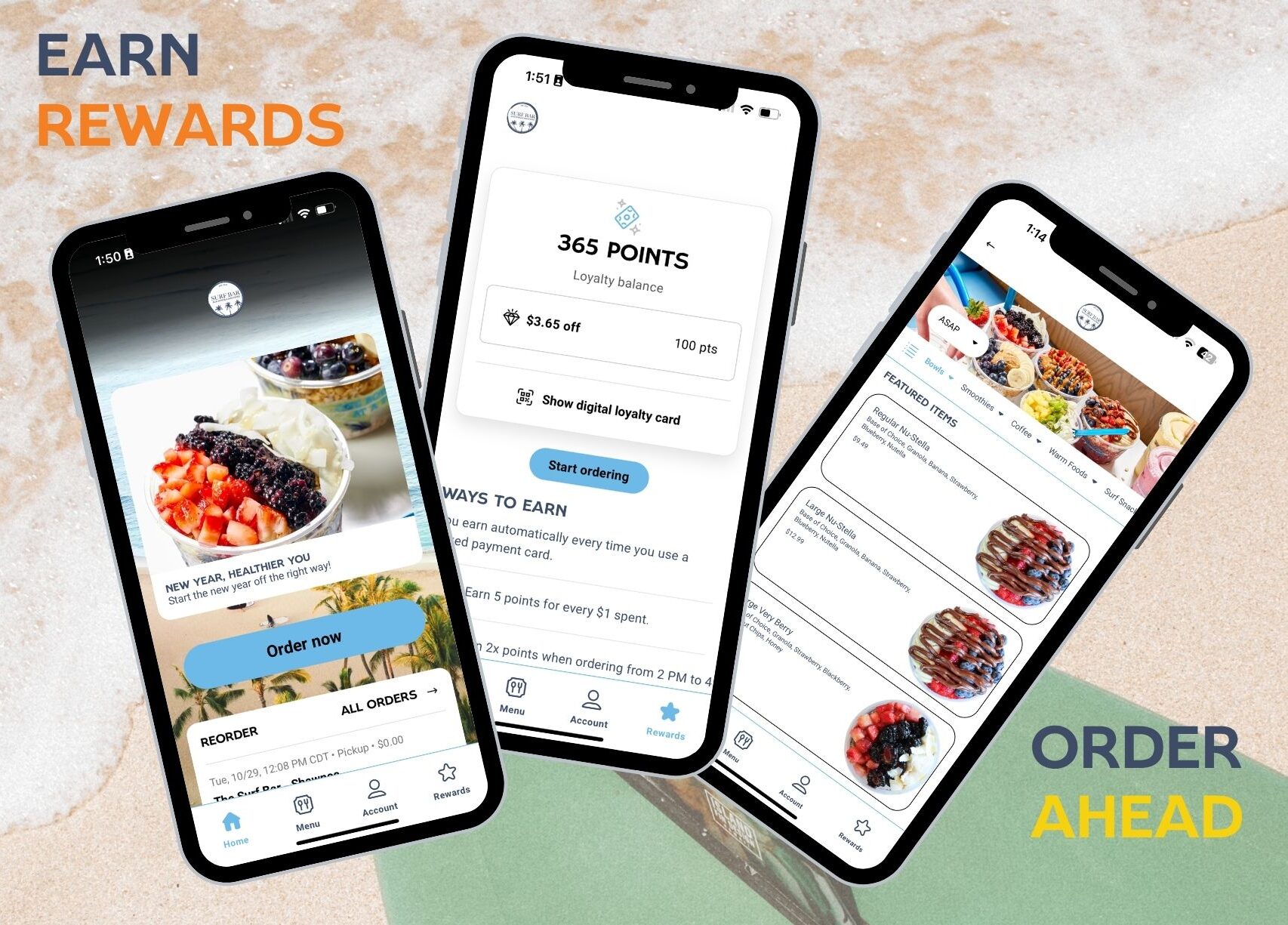 Earn Points on Surf Bar App